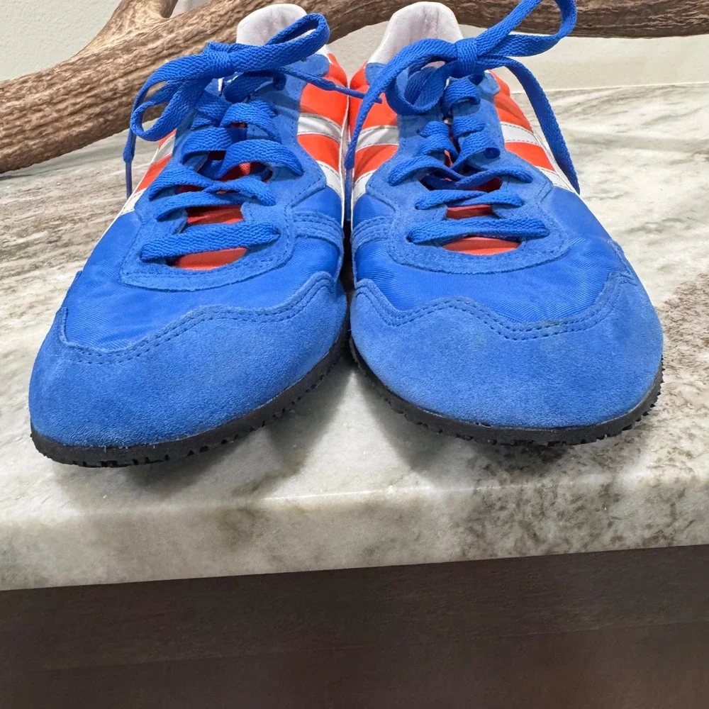 Onitsuka Tiger Serrano Blue Orange Men 10 D109L Low Top Sneakers Retro Running